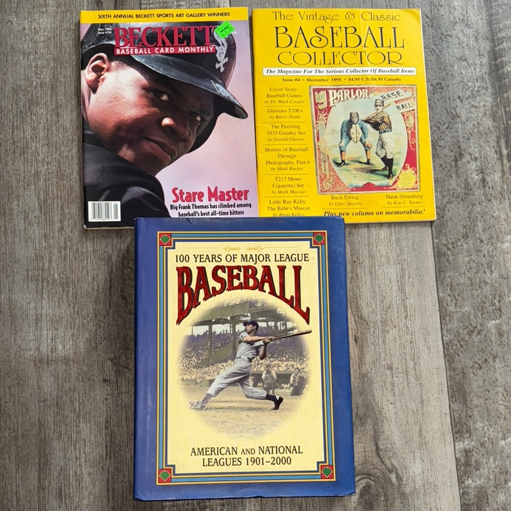 Vintage Baseball Collector's‎  Book/Magazine lot